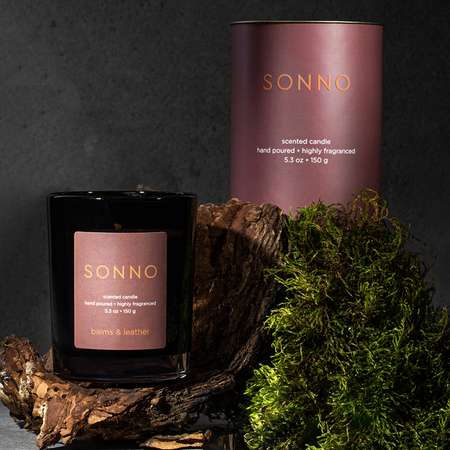 Ароматическая свеча SONNO Balms and Leather