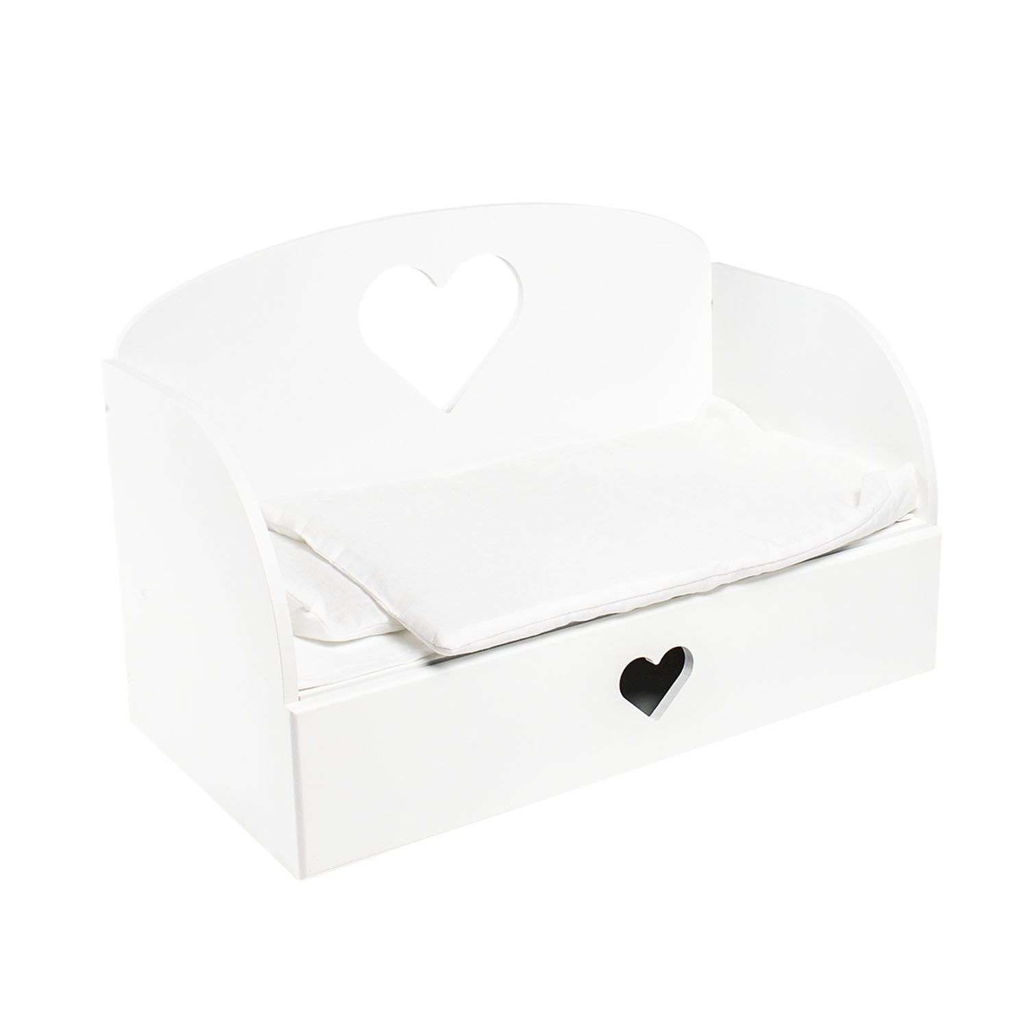 Мебель для кукол Paremo Диван–кровать Сердце Белый PFD120-18 PFD120-18 - фото 3