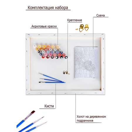 Картина по номерам Цветной Остров мечты 40x50 см