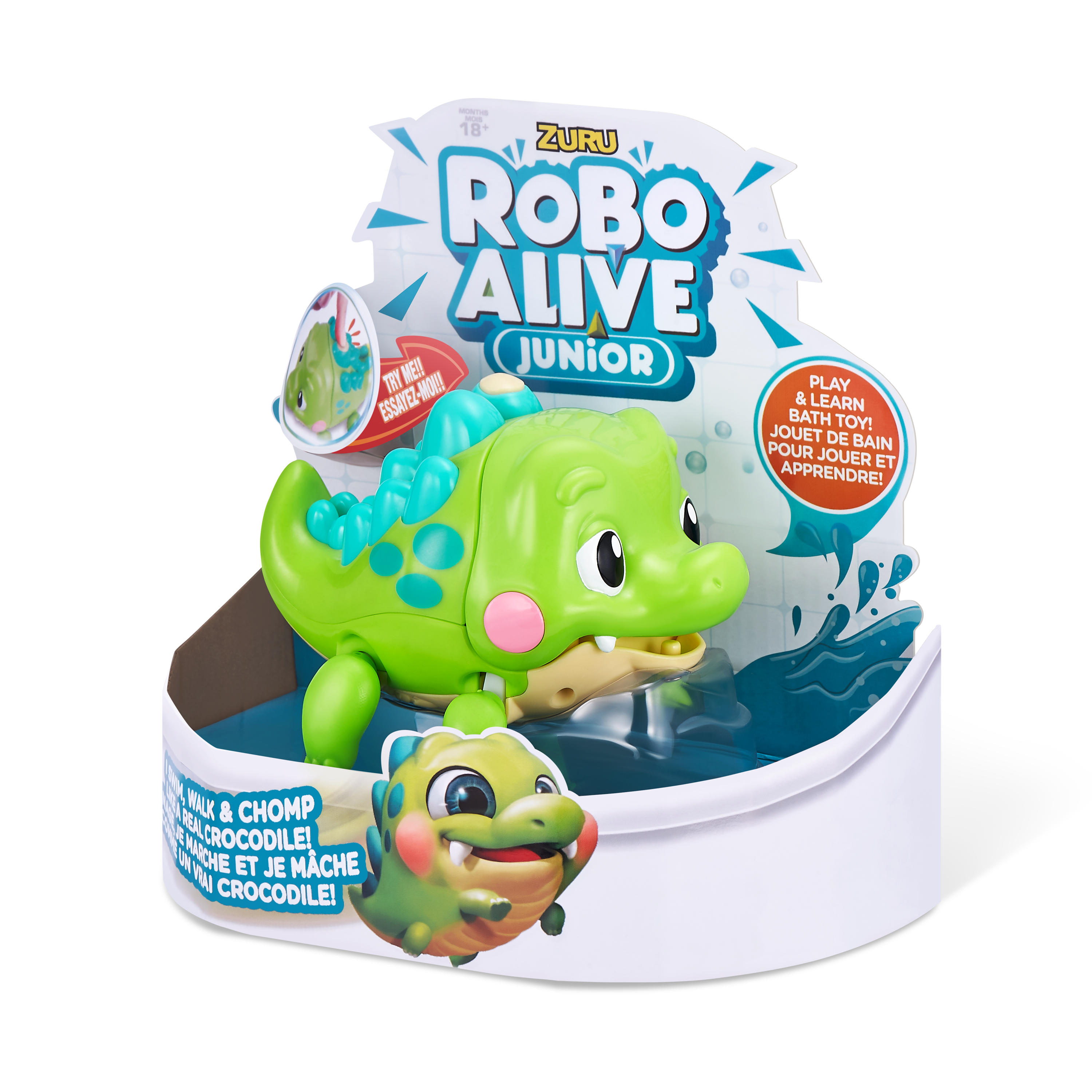 Игрушка для купания ROBO ALIVE JUNIOR Крокодил 25252 - фото 10