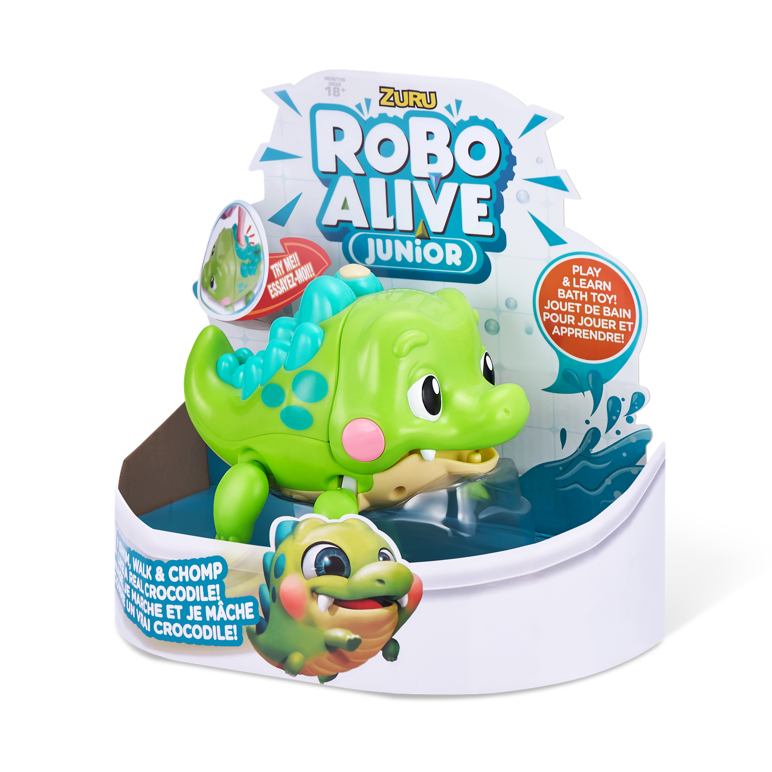 Игрушка для купания ROBO ALIVE JUNIOR Крокодил 25252 - фото 10