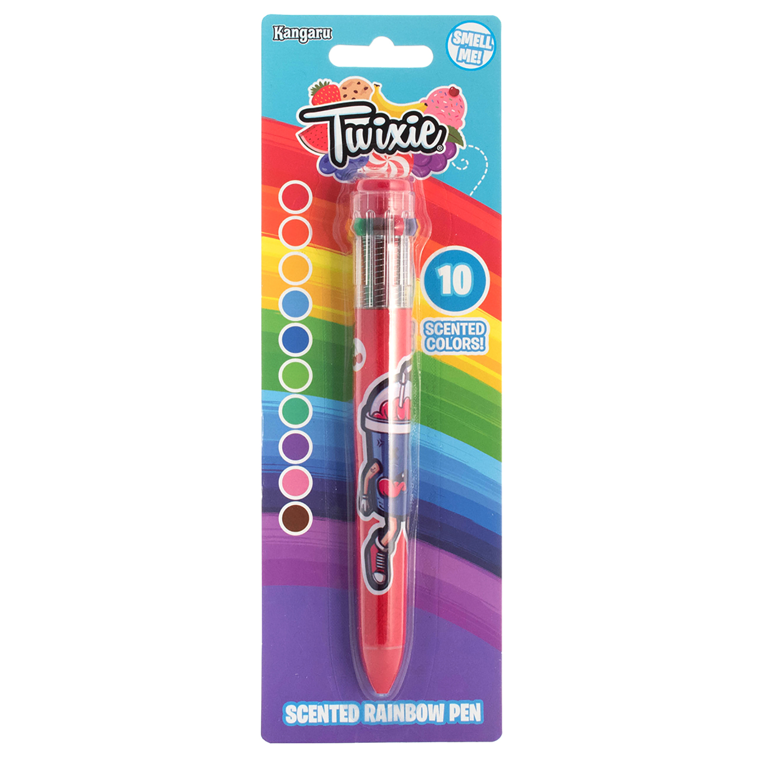 Ручка Kangaru Twixie Красная многоцветная ароматизированная 10 в 1 - фото 1