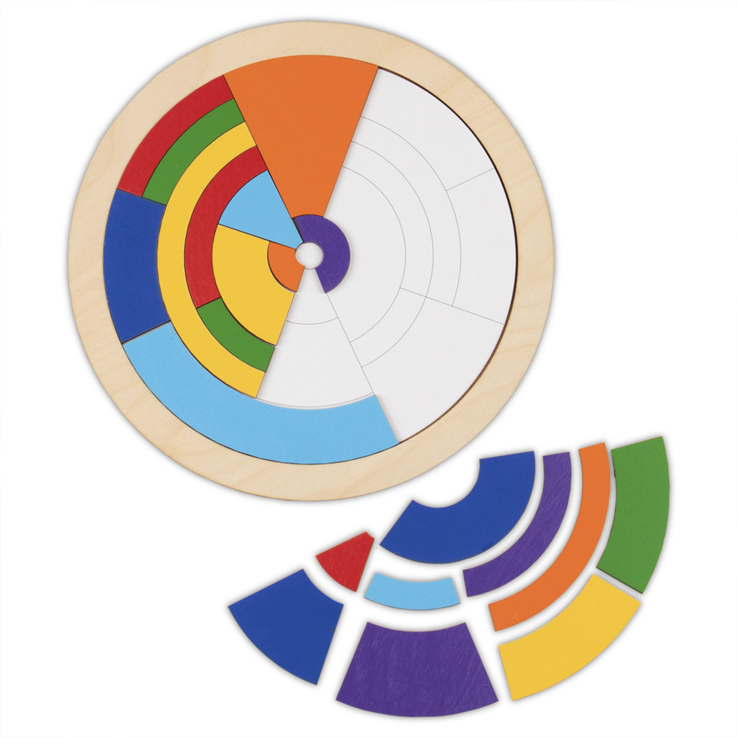 Головоломка Raduga Kids Цветовой круг деревянная купить по цене 437 ₽ в  интернет-магазине Детский мир