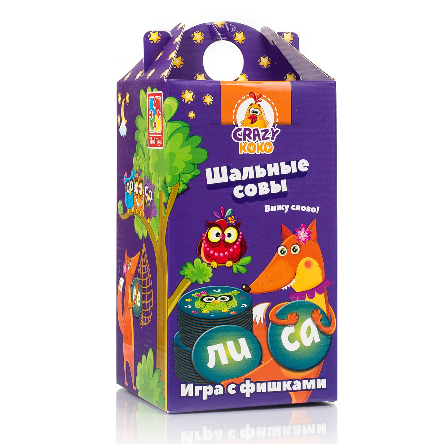 Игра настольная Vladi Toys Шальные совы для развития речи и обучения чтению