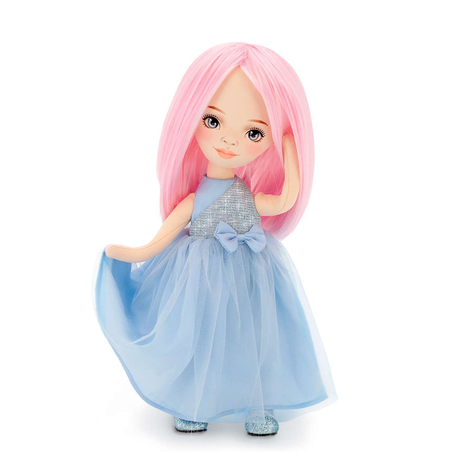 Кукла Orange Toys Sweet Sisters Billie в голубом атласном платье 32 см Серия Вечерний шик SS06-06 - фото 1