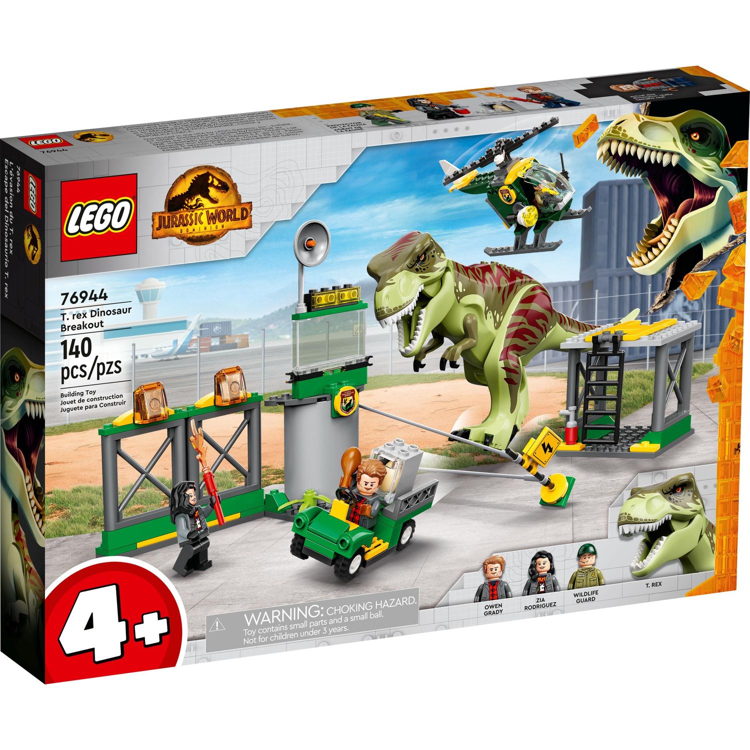 Конструктор LEGO Jurassic World Побег тираннозавра 76944 купить по цене  4849 ₽ в интернет-магазине Детский мир