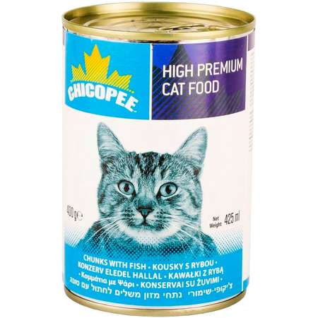 Корм для кошек Chicopee с рыбой консервированный 400г