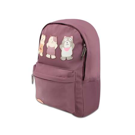 Рюкзак с косметичкой Pretty Mania Коты фиолетовый
