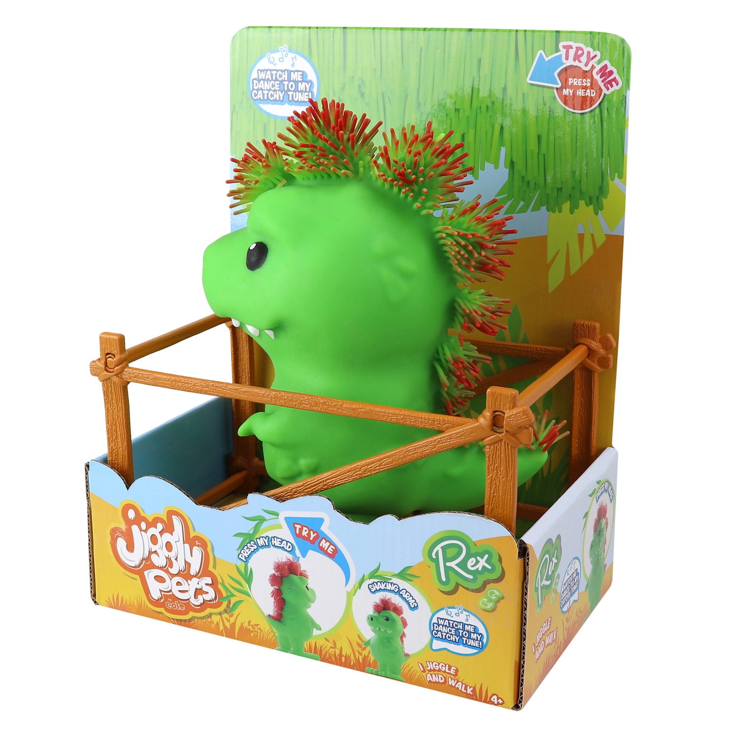 Игрушка Jiggly Pets Динозавр Рекс интерактивный 40388 - фото 6