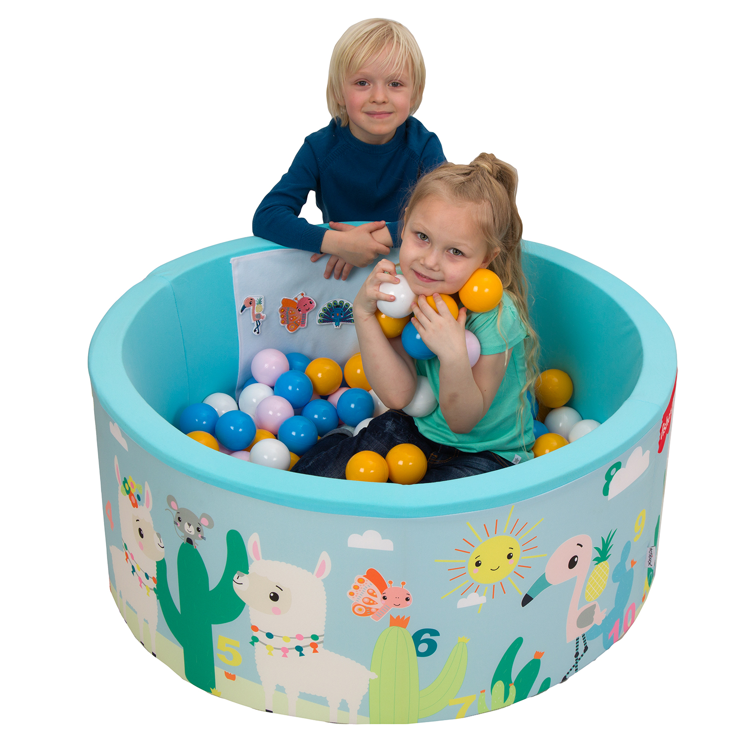 Бассейн Hotenok сухой Fisher Price Изучаем цифры в саванне 40 см 200 шаров Sbh149SP_FP - фото 4