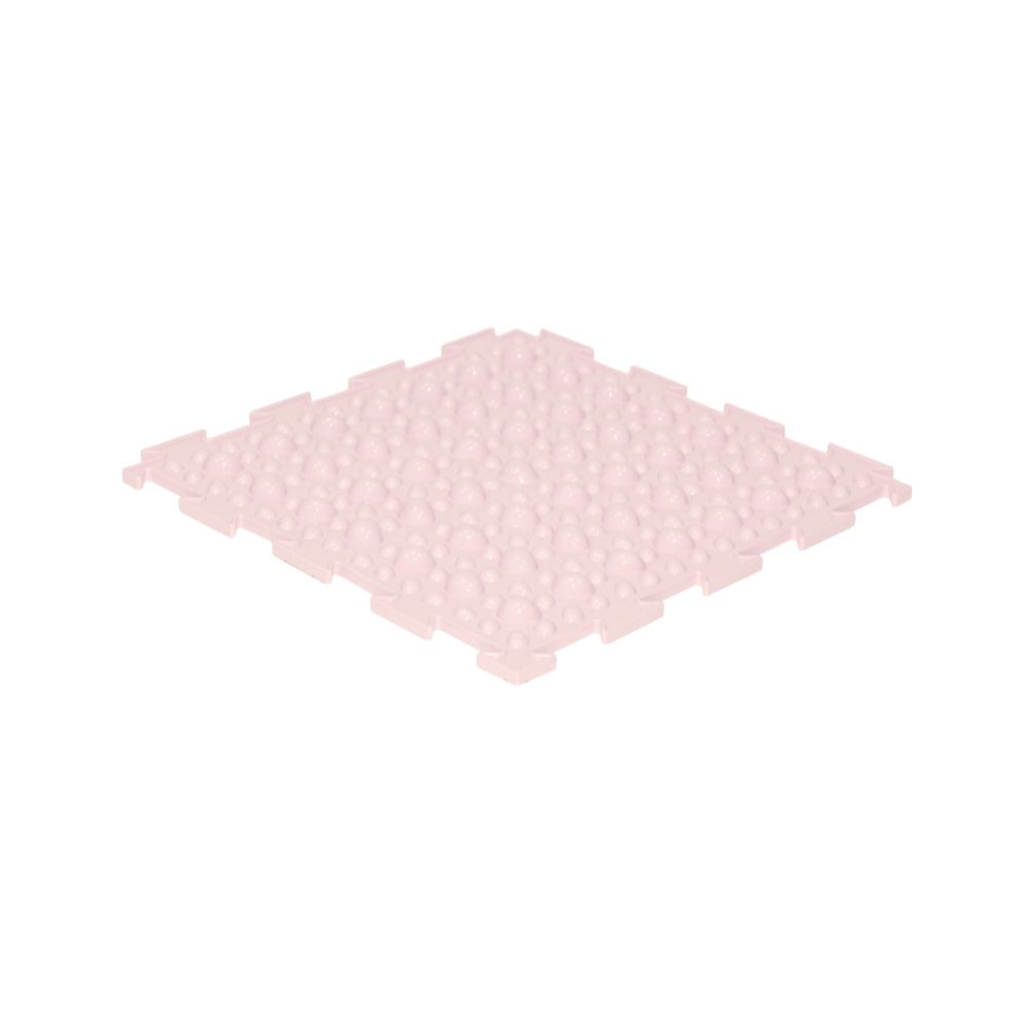 Массажный детский коврик пазл Ортодон развивающий игровой Камешки мягкий розовый 1 пазл - фото 1