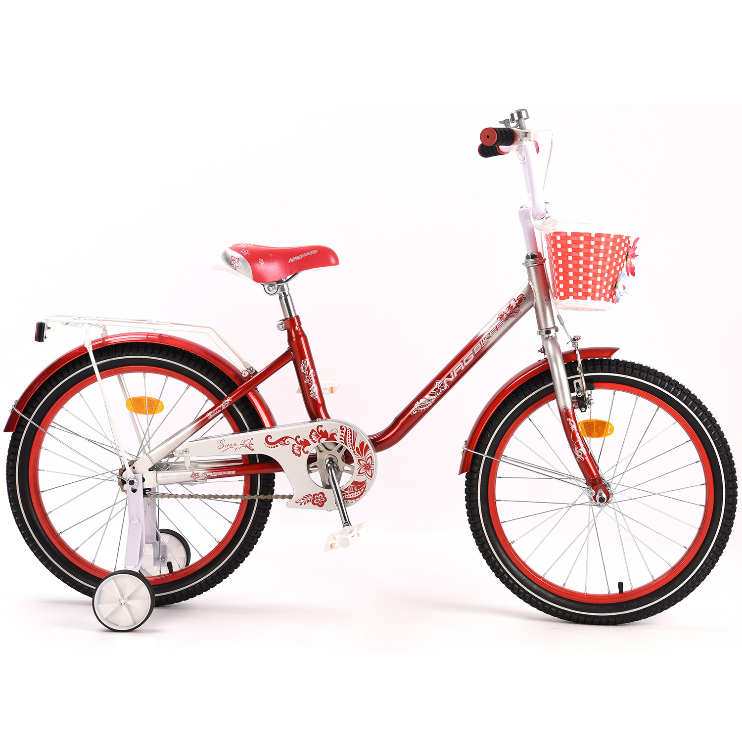 Велосипед NRG BIKES SWAN 20 red-silver - фото 2