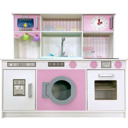 Кухня детская игровая SunnyWoods Аделина со светом звуком и набором посуды