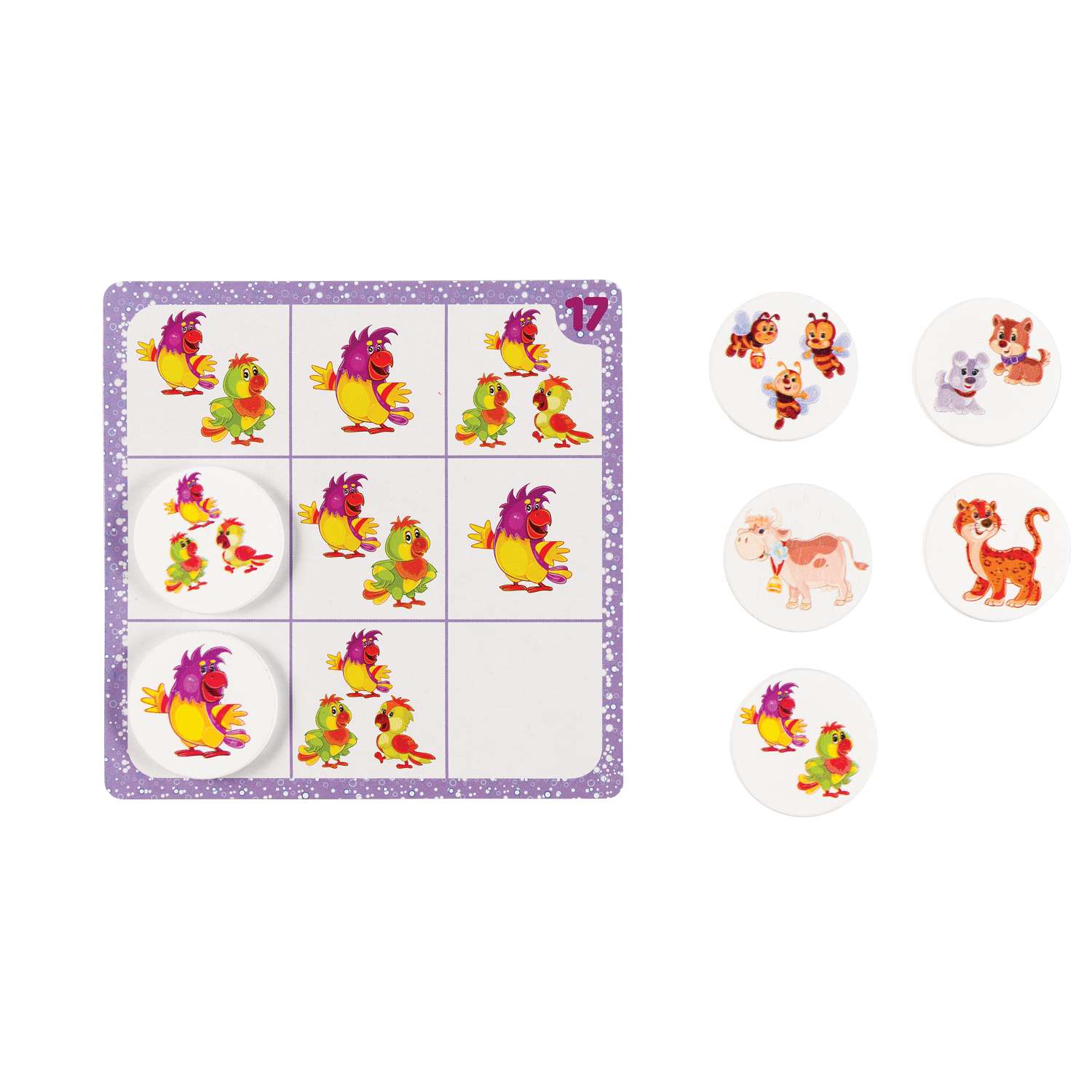 Игра развивающая Step Puzzle Животные Судоку для самых маленьких IQ step 89832 - фото 4