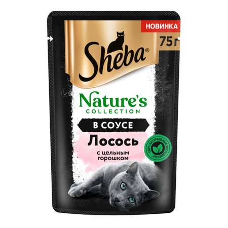 Корм для кошек Sheba 75г Natures Collection с лососем и горохом