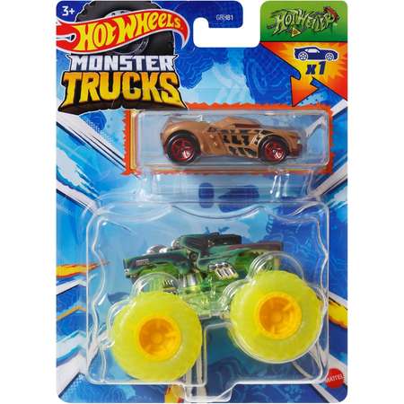 Монстр-трак Hot Wheels Hot Weiler 1:64 зеленый