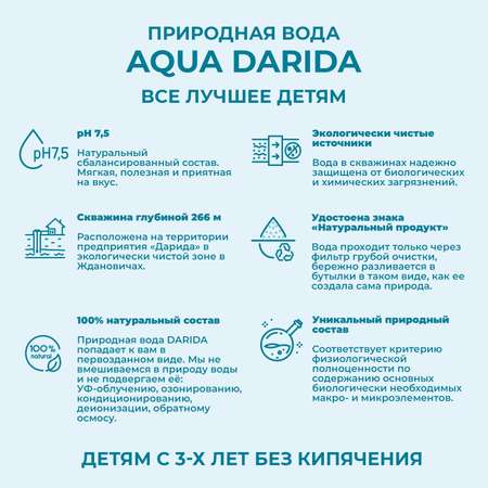 Вода питьевая Darida минеральная природная лечебно-столовая газированная 250мл