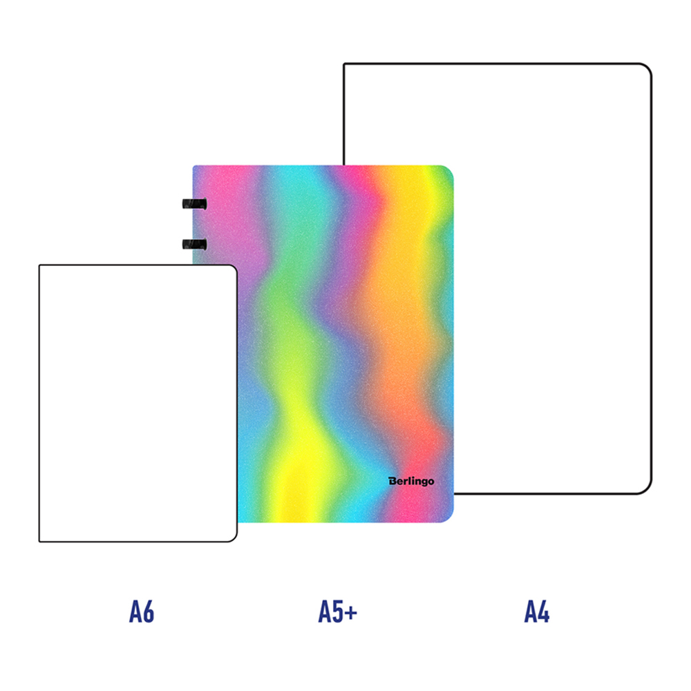 Бизнес-тетрадь Berlingo Gradient А5+ 80 листов клетка на кольцах 80г/м2 пластиковая обложка 700мкм линейка - фото 6