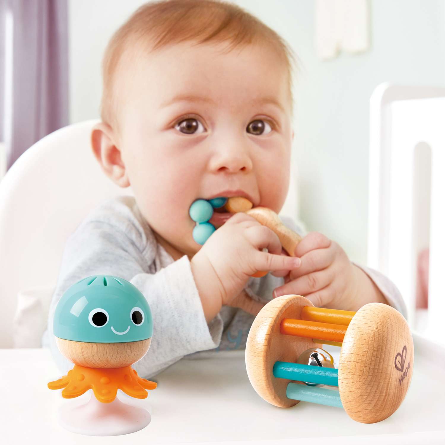 Набор игрушек HAPE погремушек для новорожденных Сенсорный - фото 1