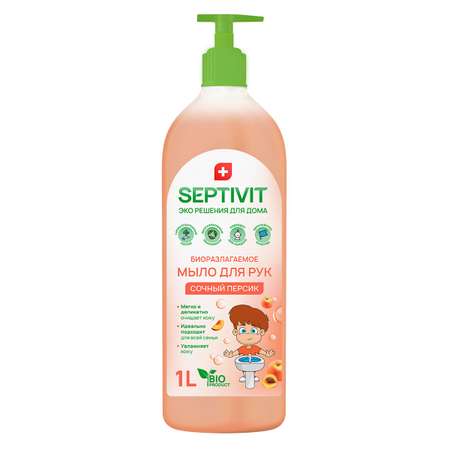 Жидкое мыло SEPTIVIT Premium Сочный персик 1 л
