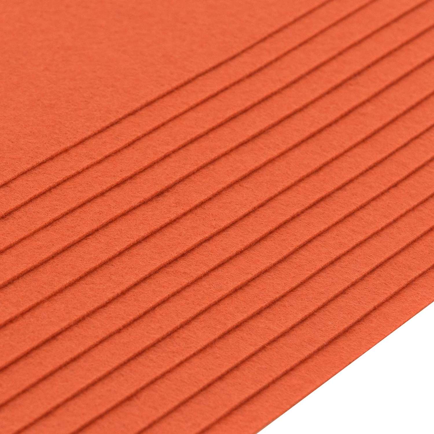 Фетр Astra Craft Листовой жесткий толщина 1 мм размер 20 на 30 см 12шт цвет оранжевый - фото 2
