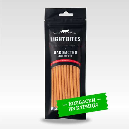Лакомства для кошек LIGHT BITES 45г Колбаски из курицы LB019