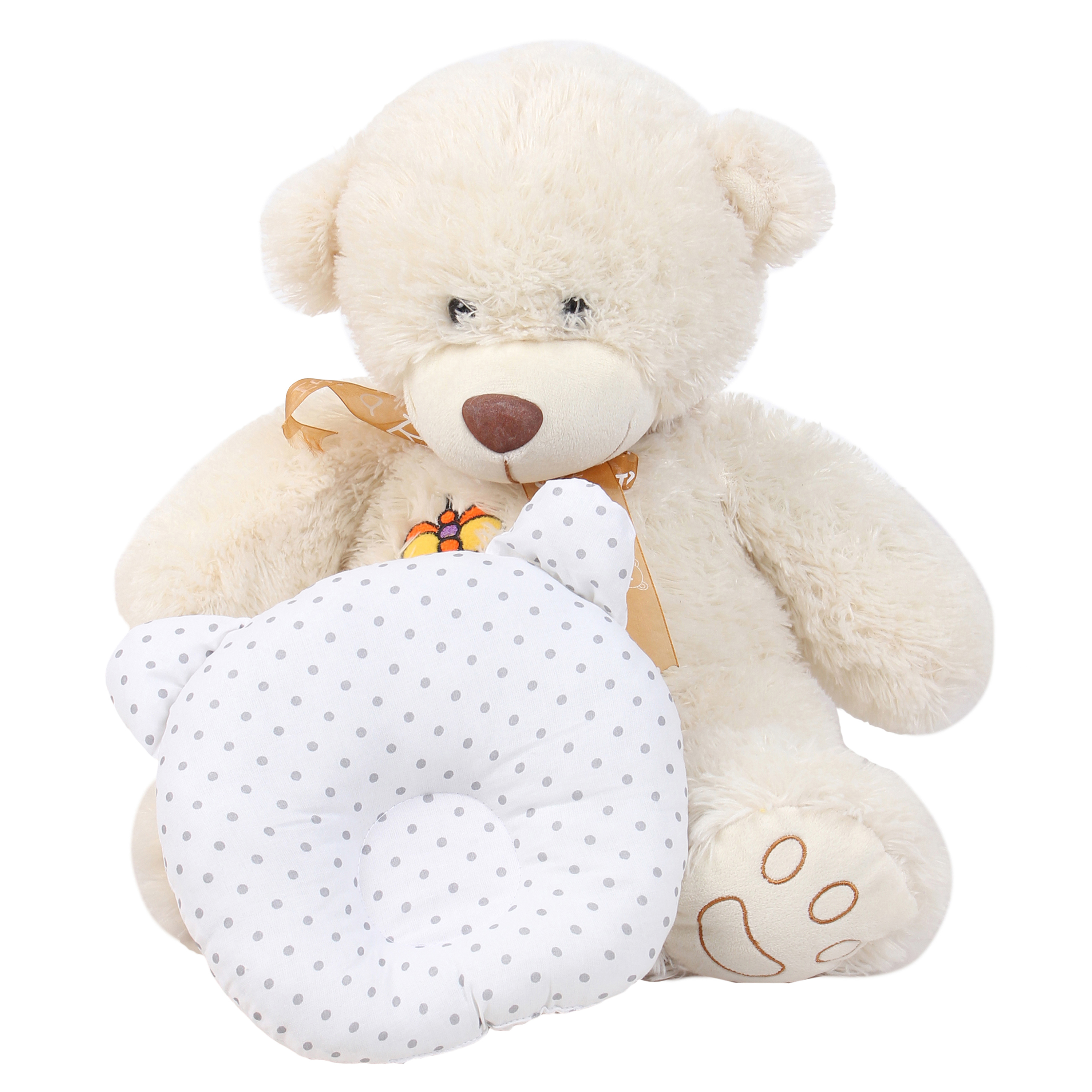 Подушка Amarobaby First Pillow Горошек Серый - фото 6