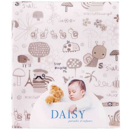 Пеленка Daisy Перкаль 1шт. 90х145см улитки