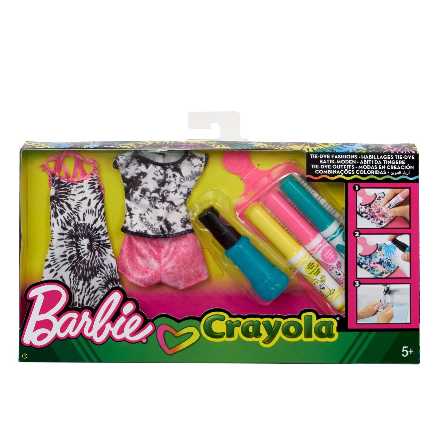 Набор Barbie Crayola сделай моду сам FPW13 FPW12 - фото 2
