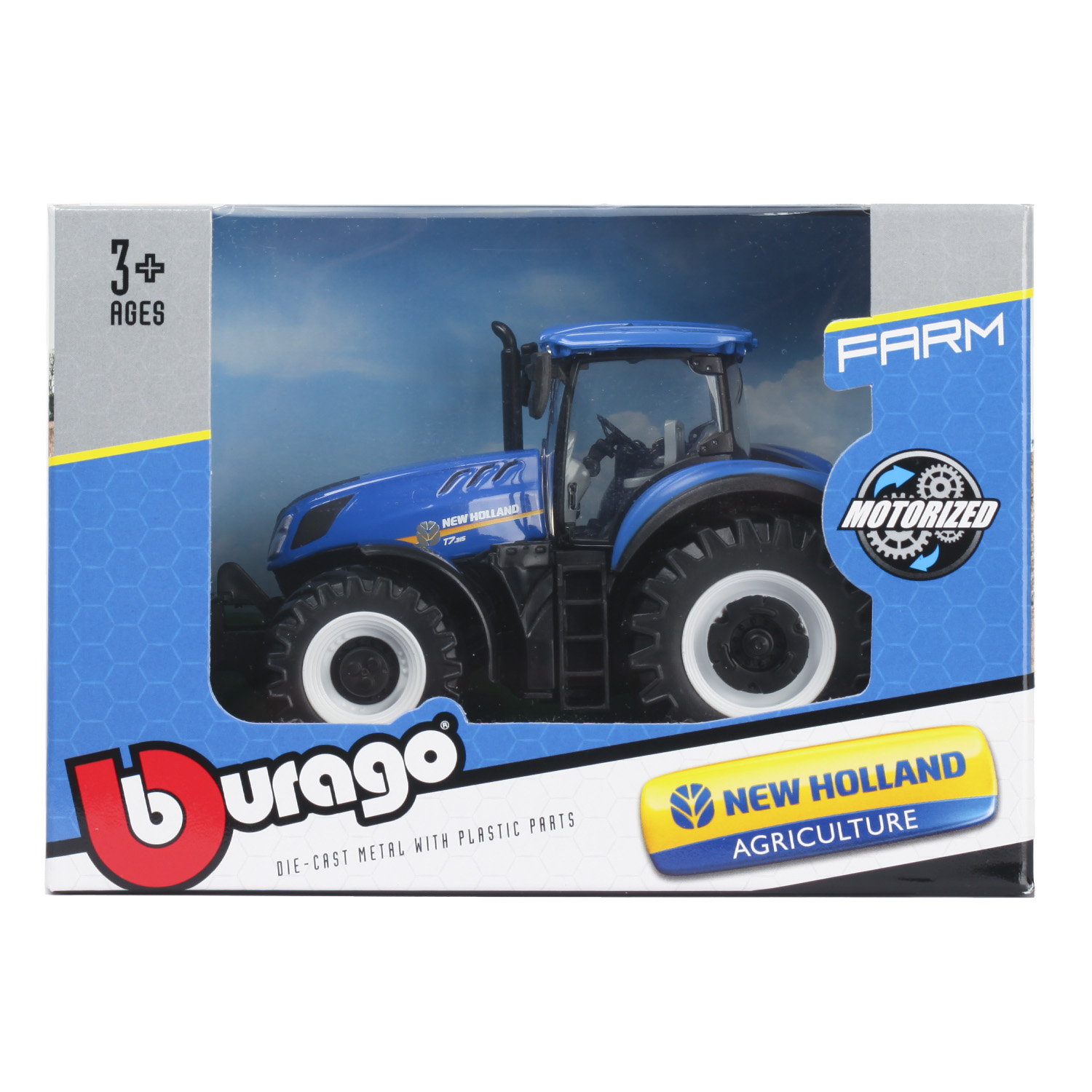 Трактор BBurago New Holland T7.315 Голубой 18-31612 купить по цене 9 ₽ в  интернет-магазине Детский мир