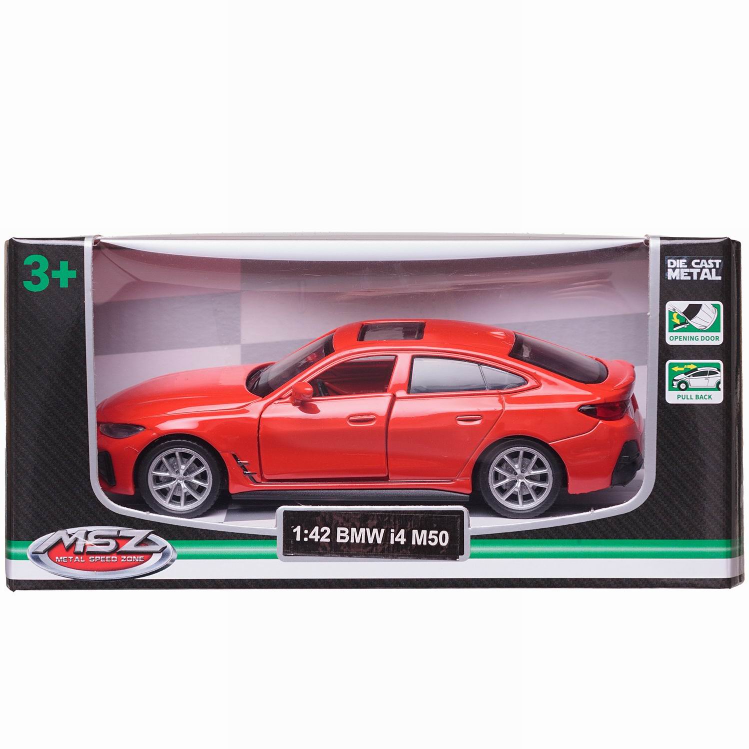 Автомобиль Abtoys BMW MSZ 1:43 инерционный красный WE-15970R - фото 3