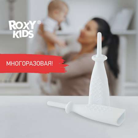 Трубка газоотводная ROXY-KIDS для новорожденных Елочка белая