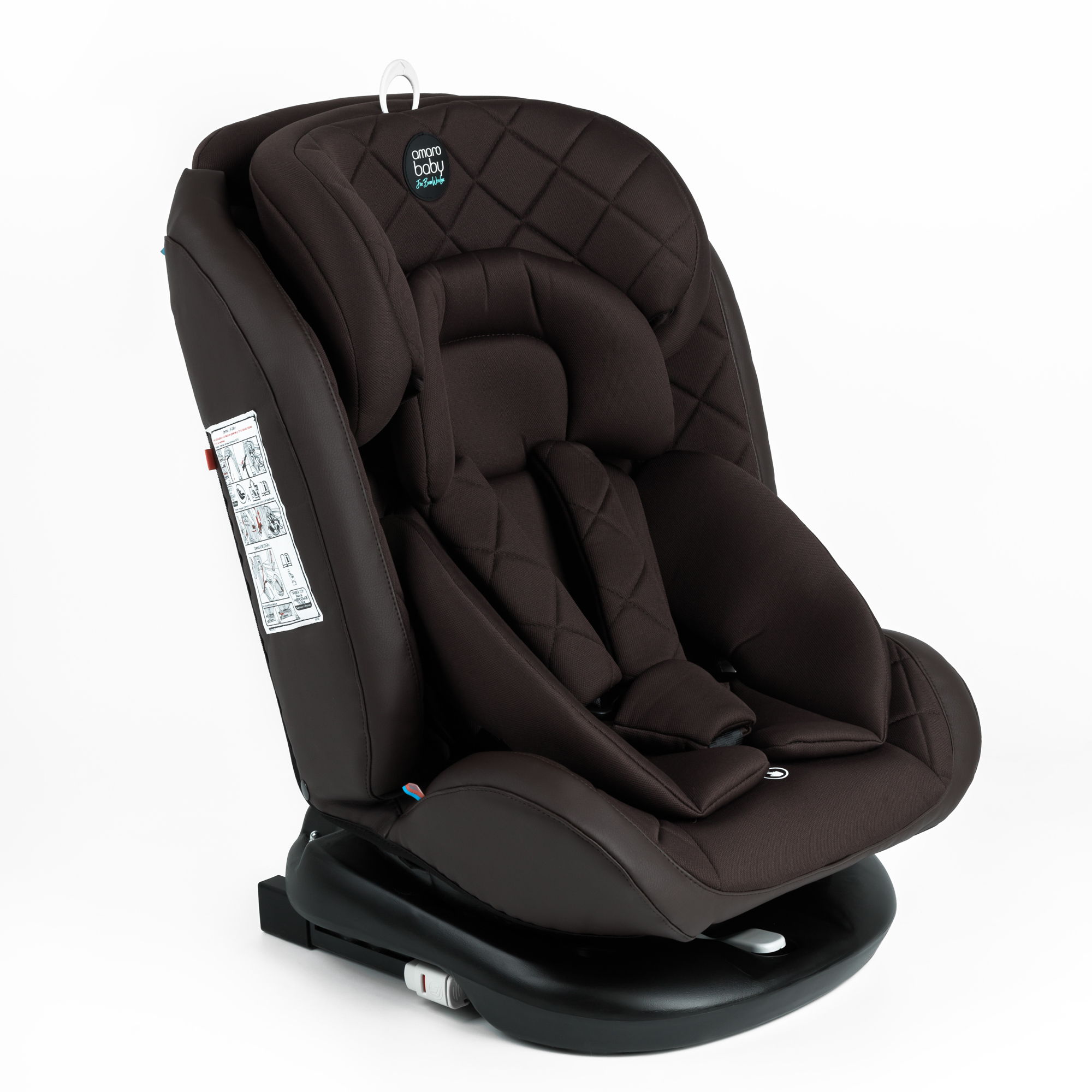 Автокресло Amarobaby Brilliant Isofix класс D группа 0+/1/2/3 Коричневый - фото 1