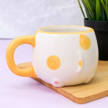 Кружка керамическая iLikeGift Cat orange