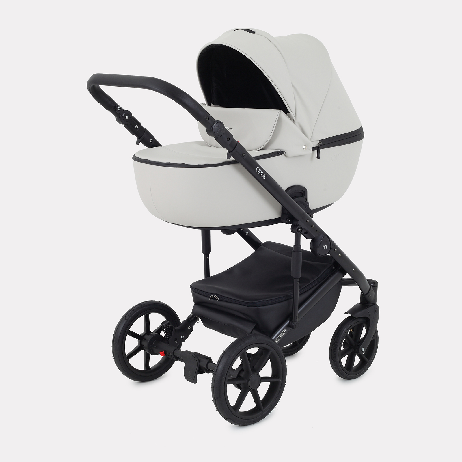 Коляска детская MOWbaby Opus 3в1 05 Light grey - фото 3