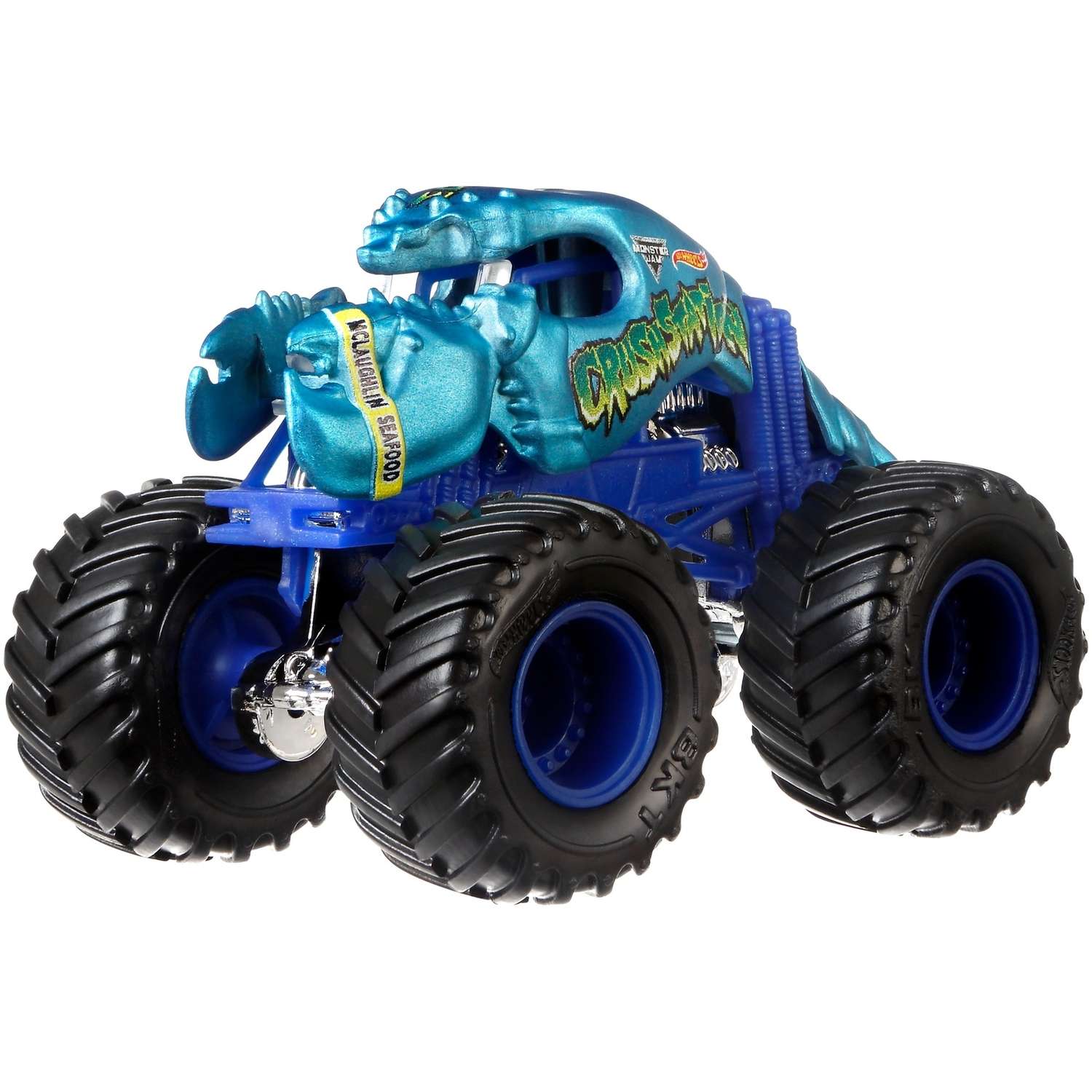 Машина Hot Wheels Monster Jam 1:64 Chroma Frost Крашстейшн FLW87 21572 - фото 4