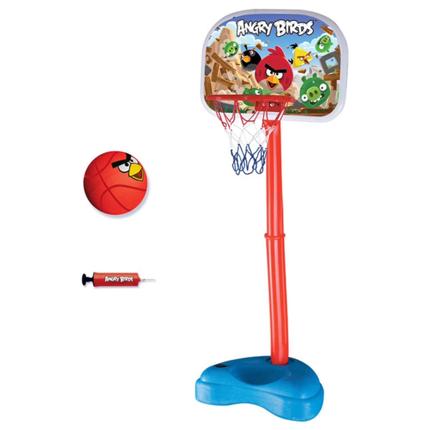 Стойка баскетбольная Angry Birds с кольцом 140 см - фото 1