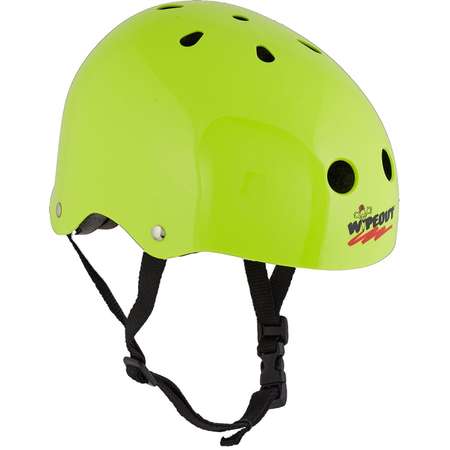 Шлем защитный WIPEOUT Neon Zest (кислотный) с фломастерами и трафаретами / размер L 8+