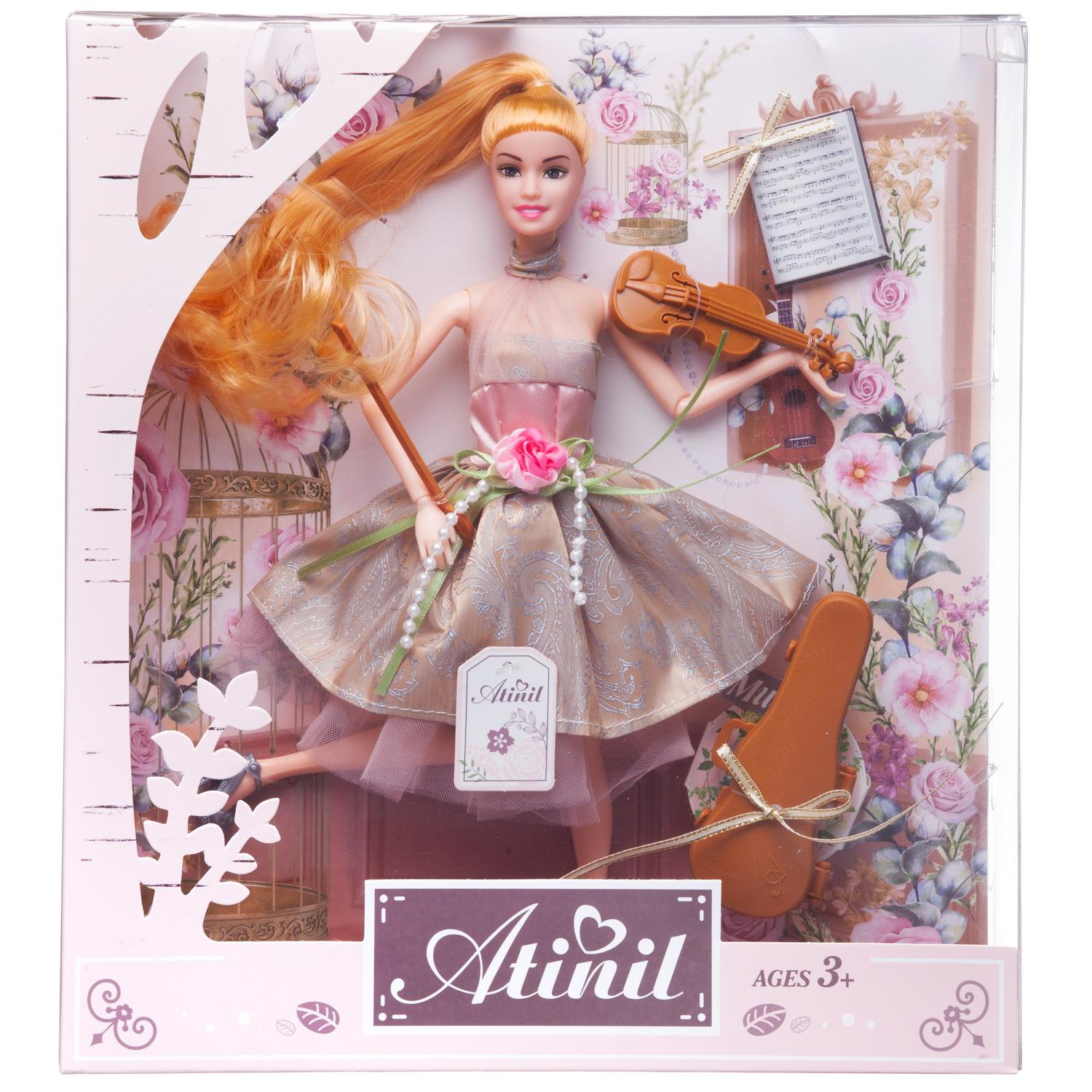Кукла Atinil Junfa Цветочная гармония Блондинка в наборе со скрипкой WJ-22279/блондинка - фото 1