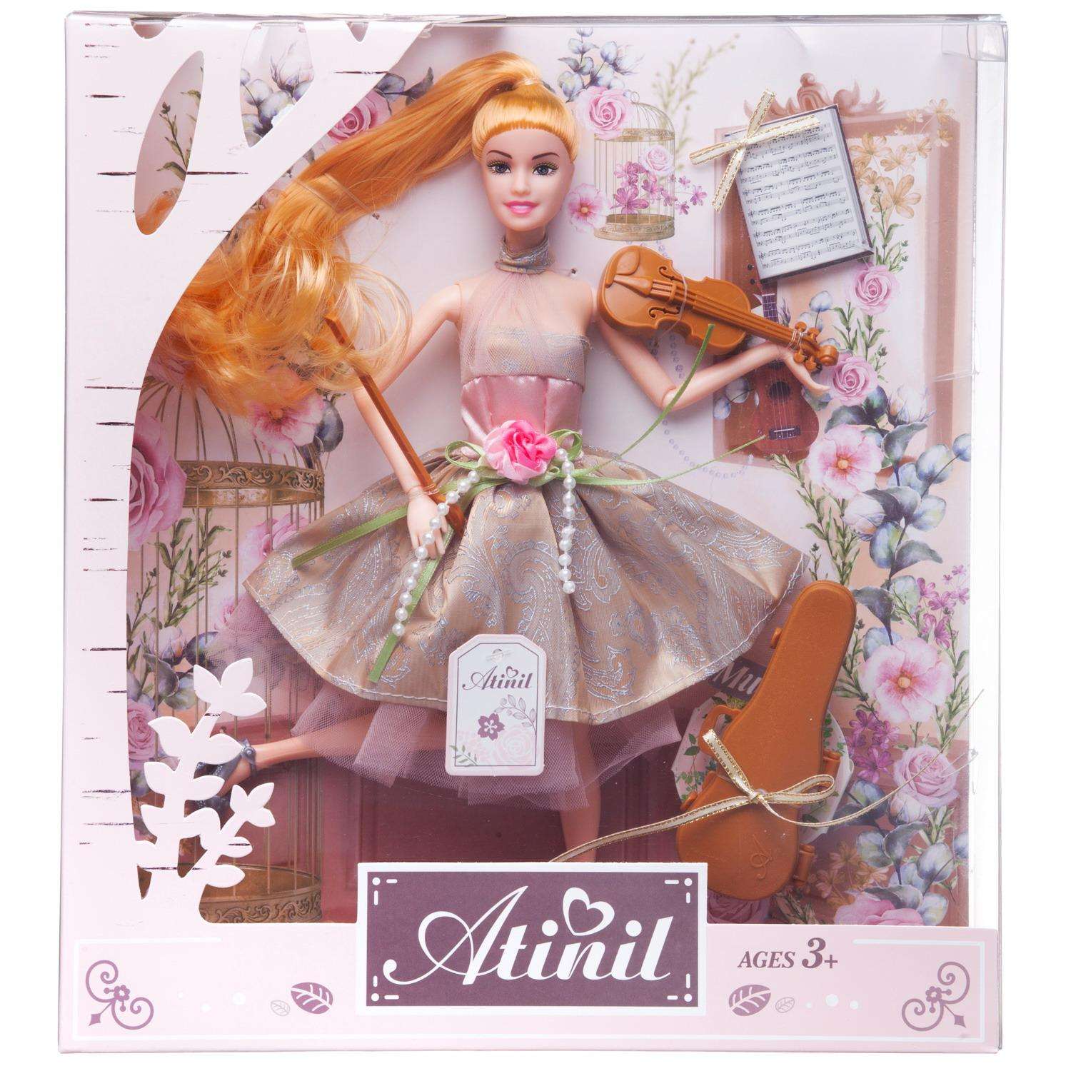 Кукла Atinil Junfa Цветочная гармония Блондинка в наборе со скрипкой WJ-22279/блондинка - фото 2
