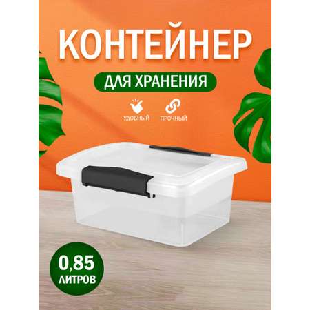 Контейнер Keeplex для хранения пластиковый с крышкой прозрачный 0.85 л