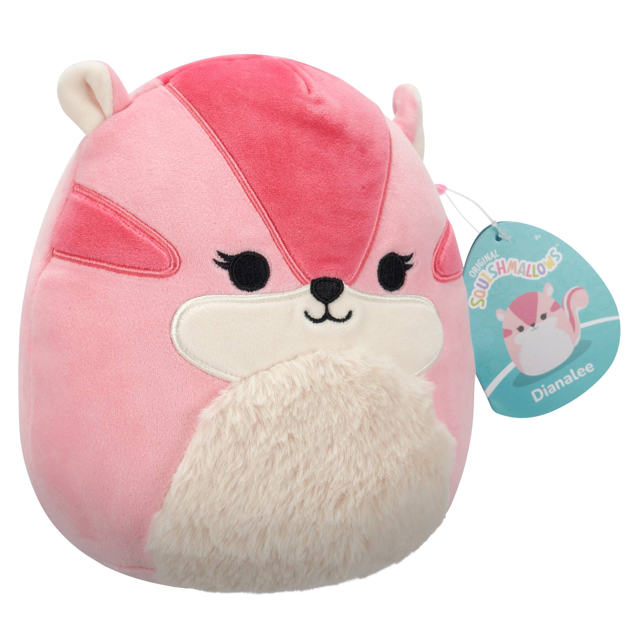 Игрушка мягкая Squishmallows Розовый бурундук - фото 3