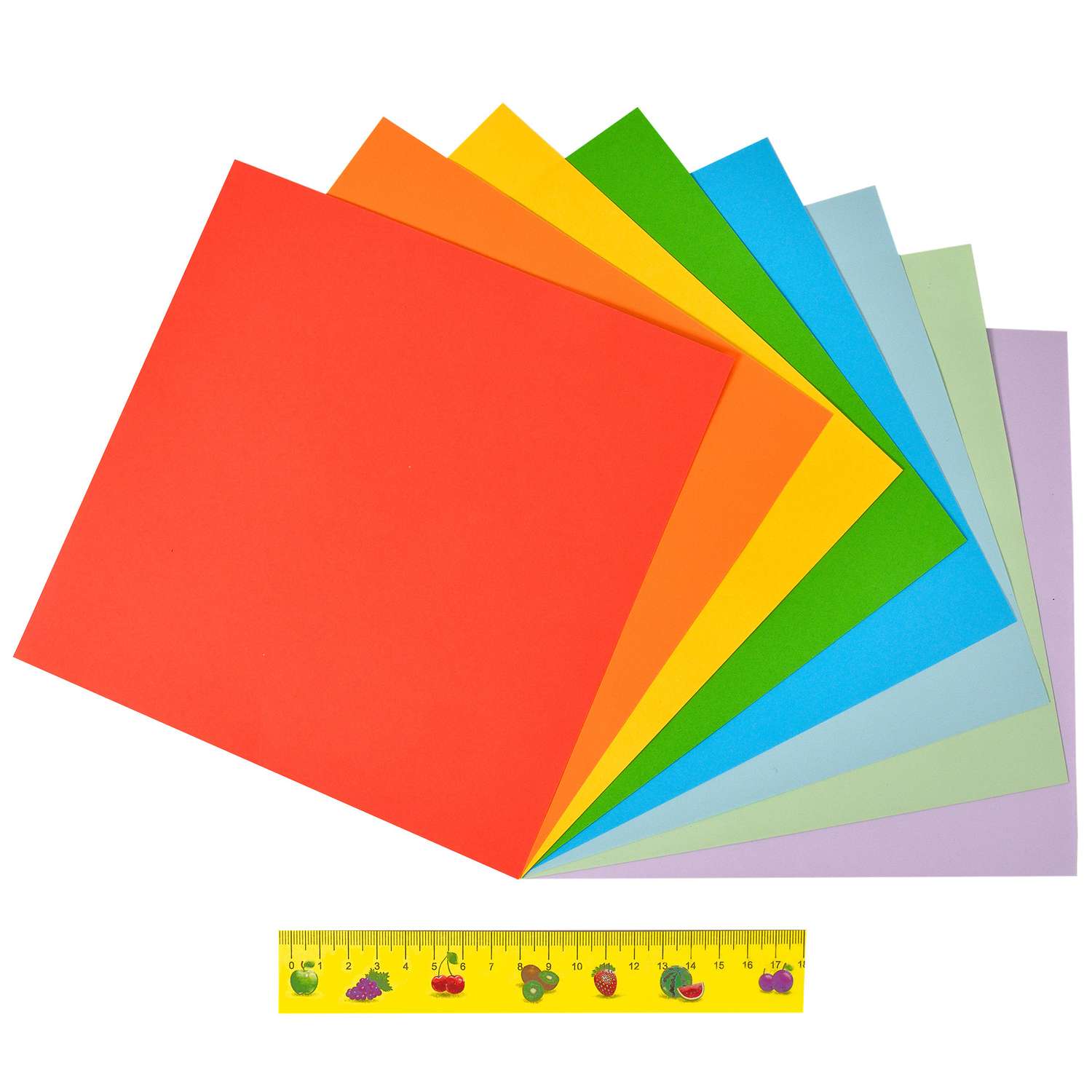 Бумага для оригами Каляка-Маляка 8цветов 8л 230г/м2 БЦОКМ08 - фото 3