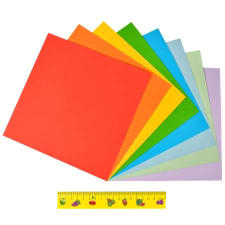 Бумага для оригами Каляка-Маляка 8цветов 8л 230г/м2 БЦОКМ08