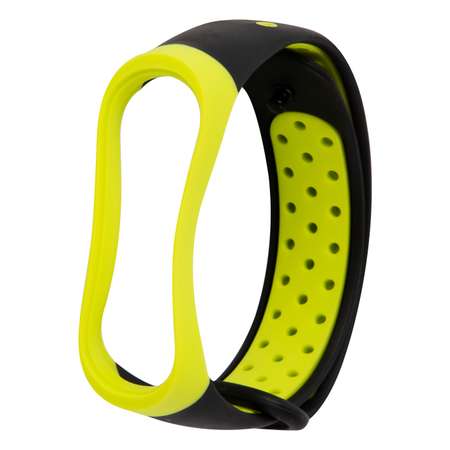 Ремешок RedLine двухцветный Xiaomi Mi Band 4-Mi Band 3 черный с желтым