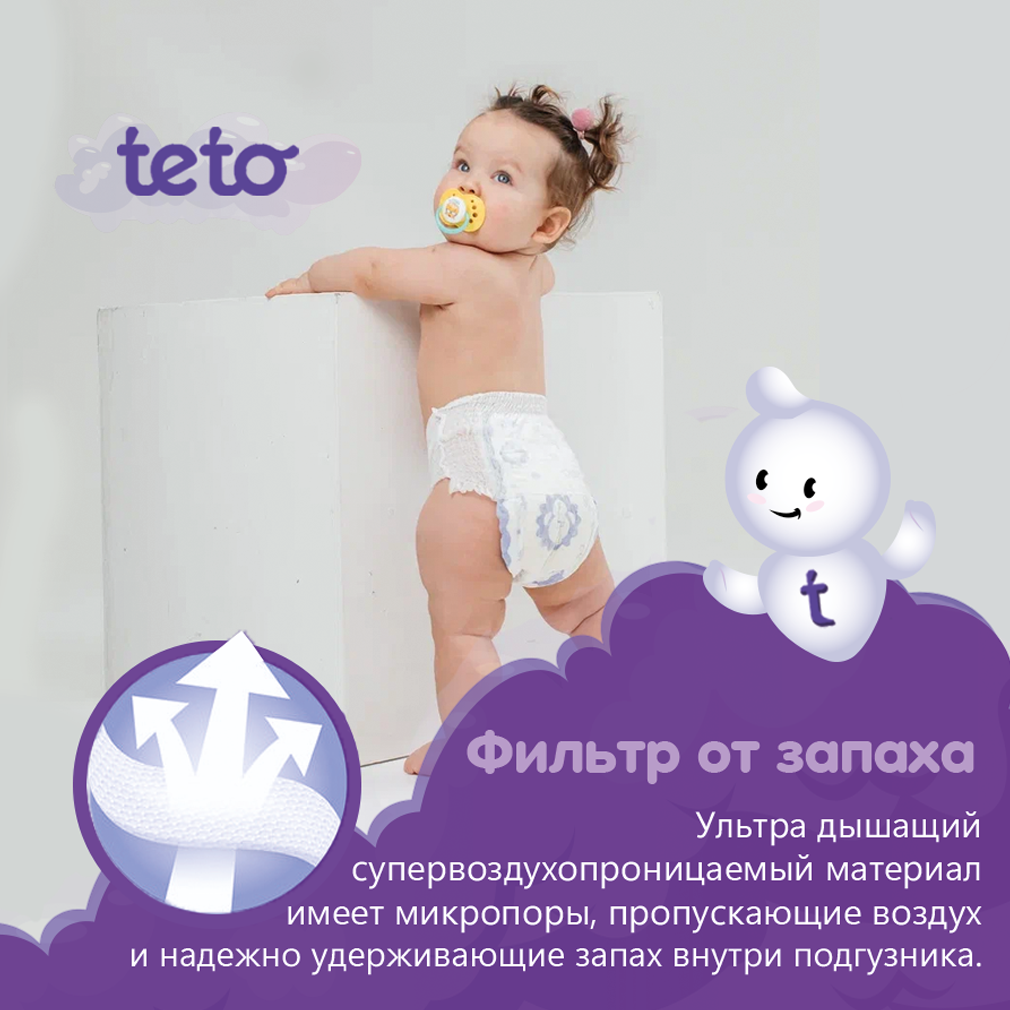 Подгузники TE-TO 52 шт. XL - фото 9