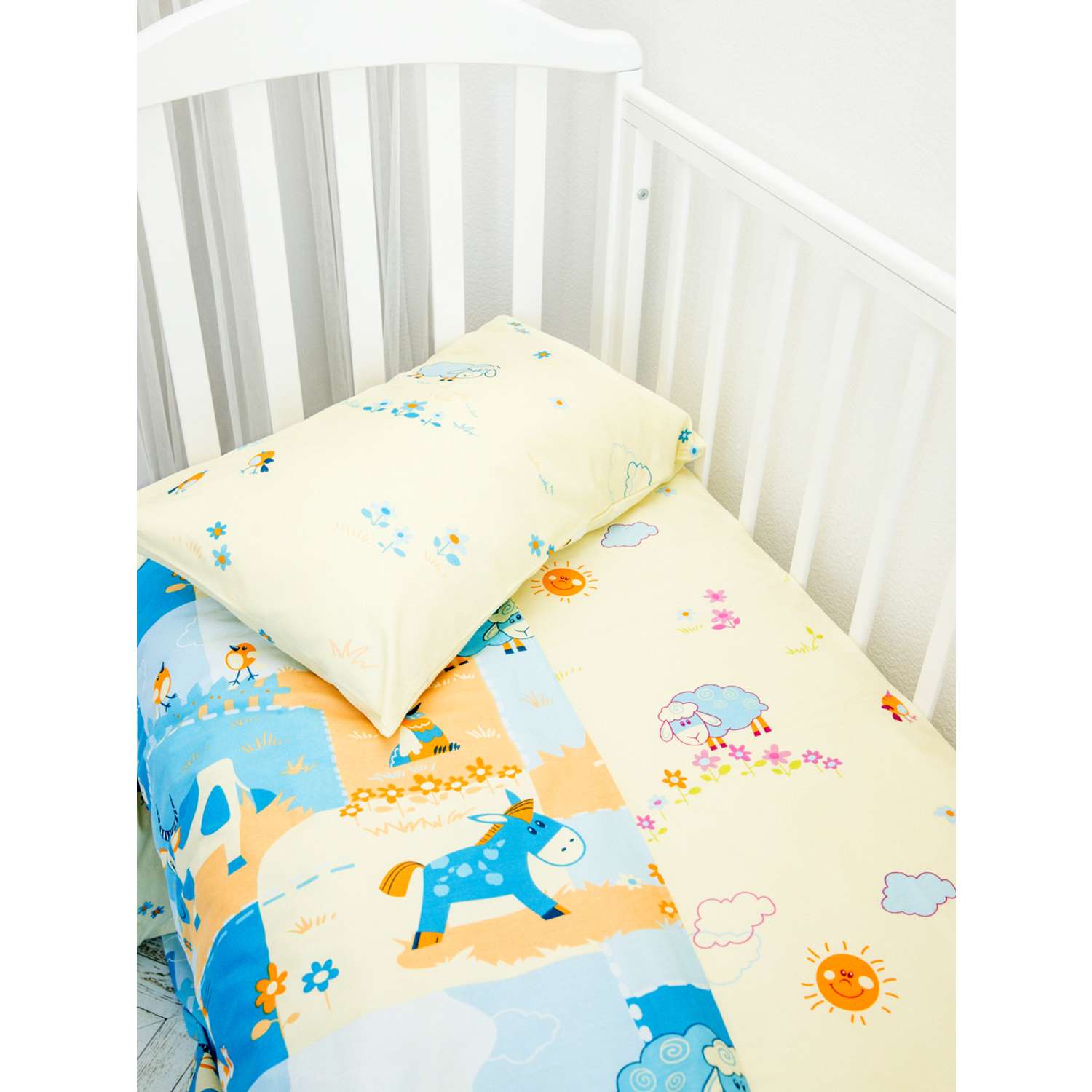 Постельное белье Baby Nice в кроватку 120х60 для новорожденных - фото 2