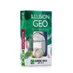 Контактные линзы ILLUSION diamond green на 1 месяц -4.00/8.6 2 шт