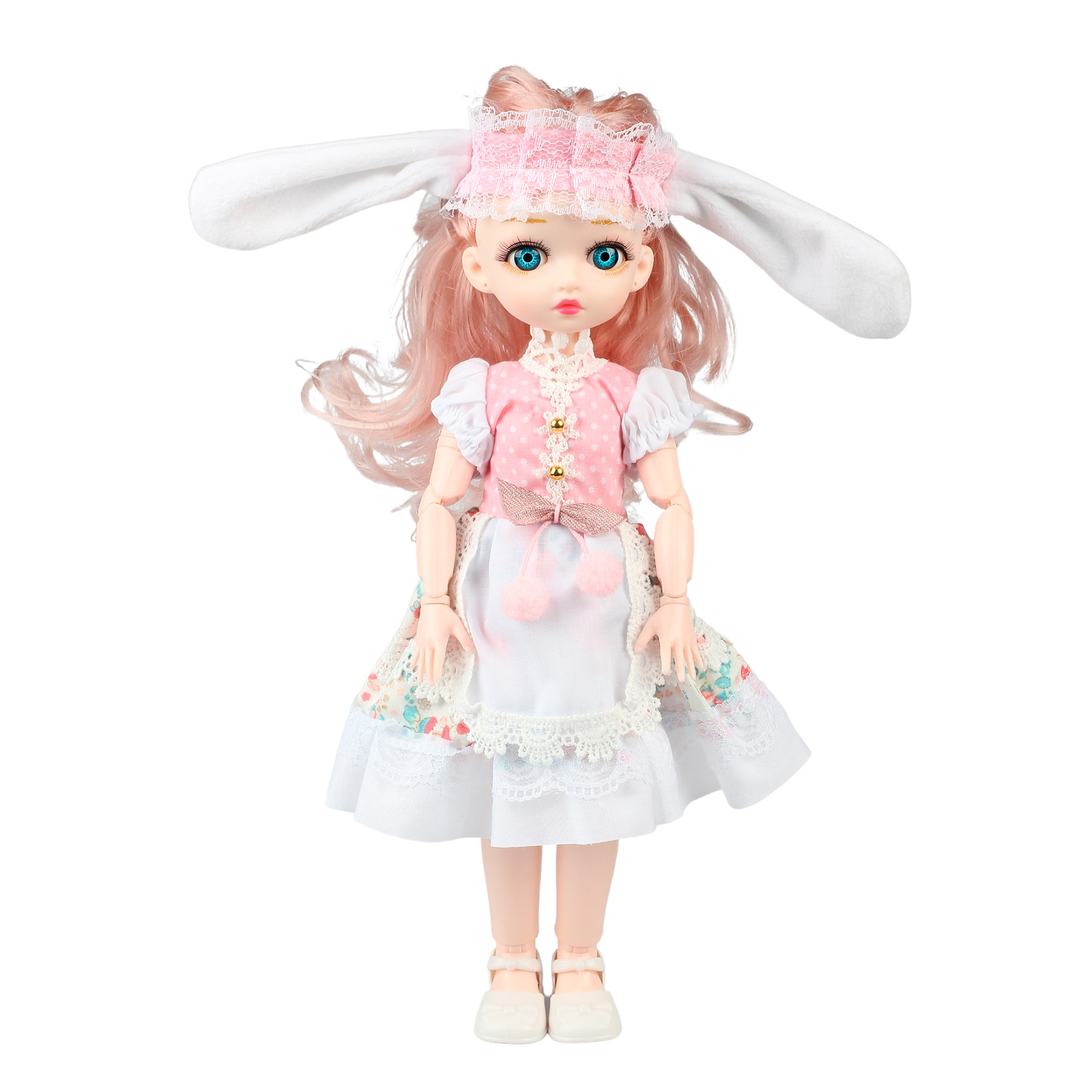 Комплект одежды для куклы Little Mania белый с розовым CDLM001-PIW - фото 2