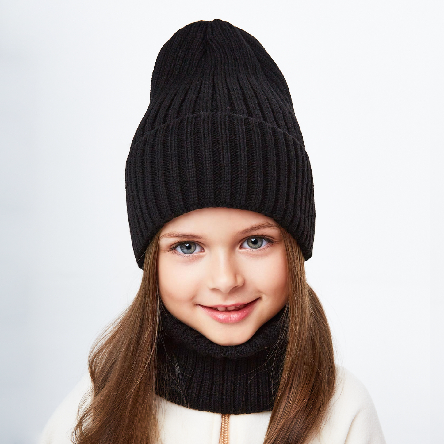 Шапка и снуд NYCkids NYC-H-35-pumpk-black - фото 4